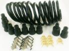 8 Cyl Black Cloth Braided Lacquer Coated Wire (Right Angle)