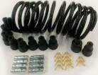 8 Cyl Black Cloth Braided Lacquer Coated Wire (Straight)