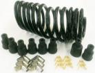 6 Cyl Black Cloth Braided Lacquer Coated Wire (Right Angle)