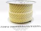 12ga, OVERSTOCK, Lacquer Coated Cloth Braided Wire, Yellow / Black 3X